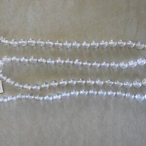 NWT Lucite Iridescent Beaded Christmas Tree Garland 2 Yards Nordstrom